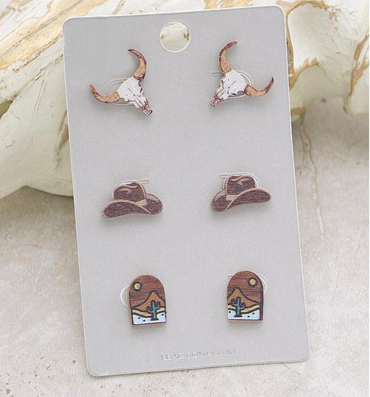 Western Earring Stud Set