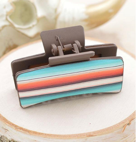 Western Serape Hair Claw Clip