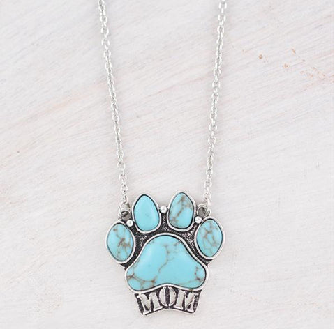 Turquoise Dig Mom Necklace