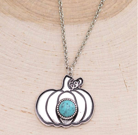 Turquoise Pumpkin Necklace
18"
Lobster claw closure with extending hooks
Lead & nickle compliant