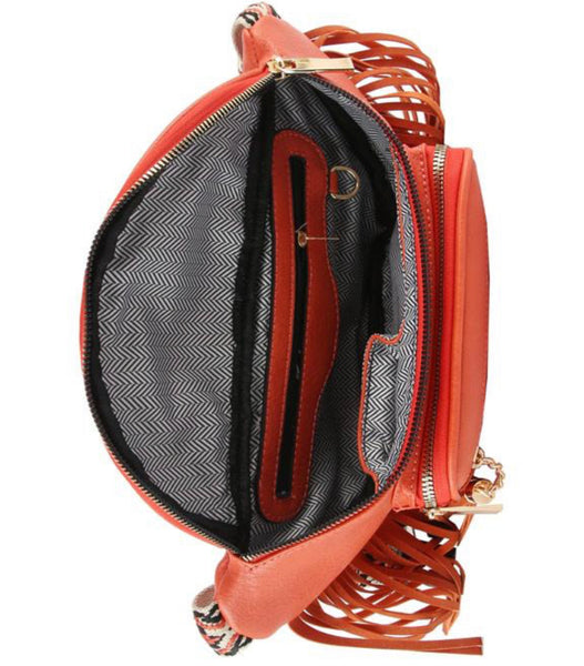 Guitar Strap Fringe Fanny Bag