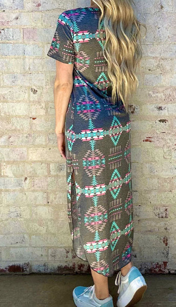 Aztec Maxi Dress