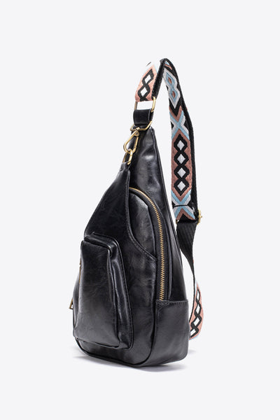 Faux Leather Sling Bag