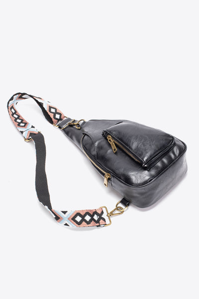 Faux Leather Sling Bag