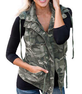 Camo Hooded Vest