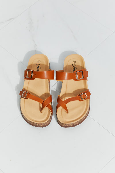 Forever Link Coastal Escape Toe Ring Footbed Slide Sandal