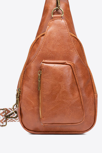 Faux Leather Sling Bag