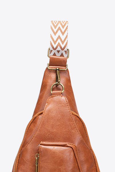 Faux Leather Sling Bag