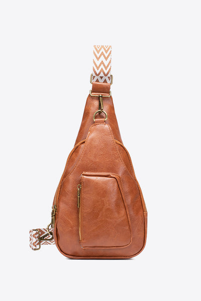 Faux Leather Sling Bag