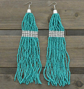 Long beaded Earrings