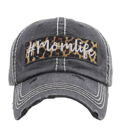 Momlife Leopard Vintage Ballcap