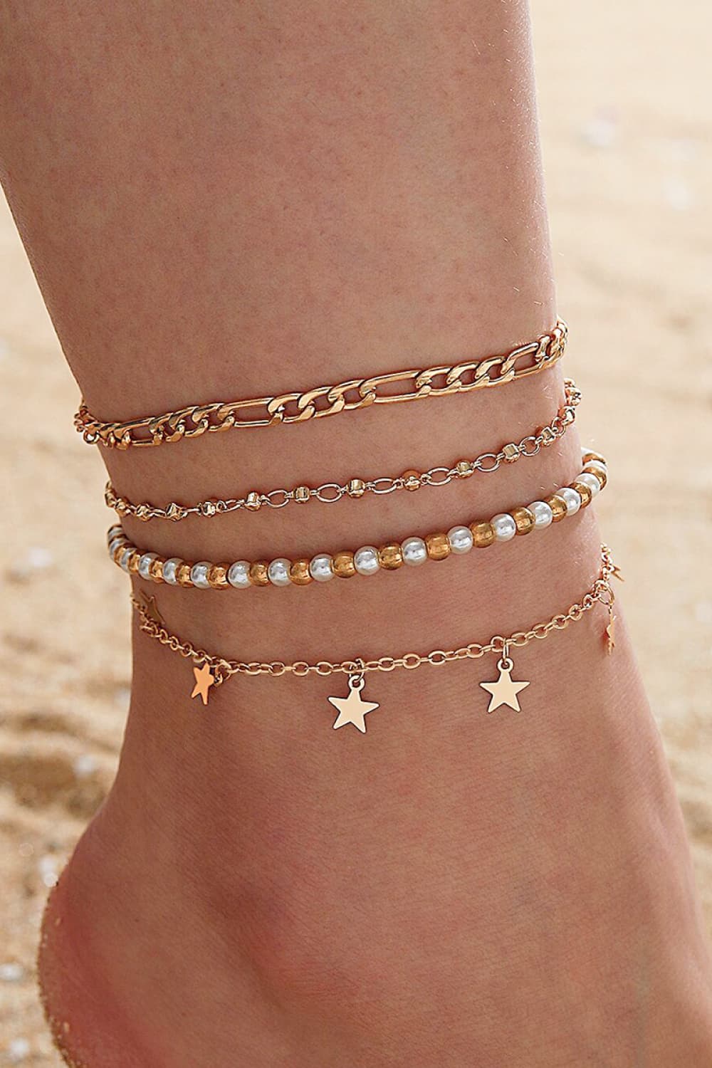 It's Your Story 4-Piece Anklet