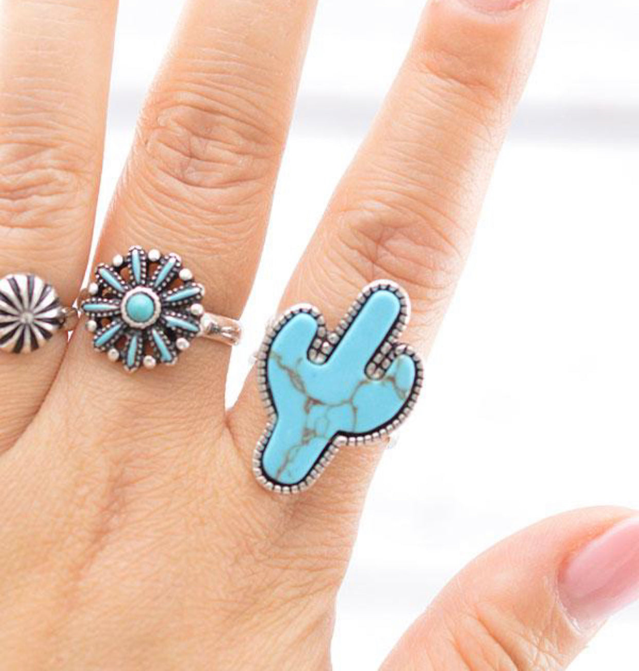 Cactus Turquoise Ring