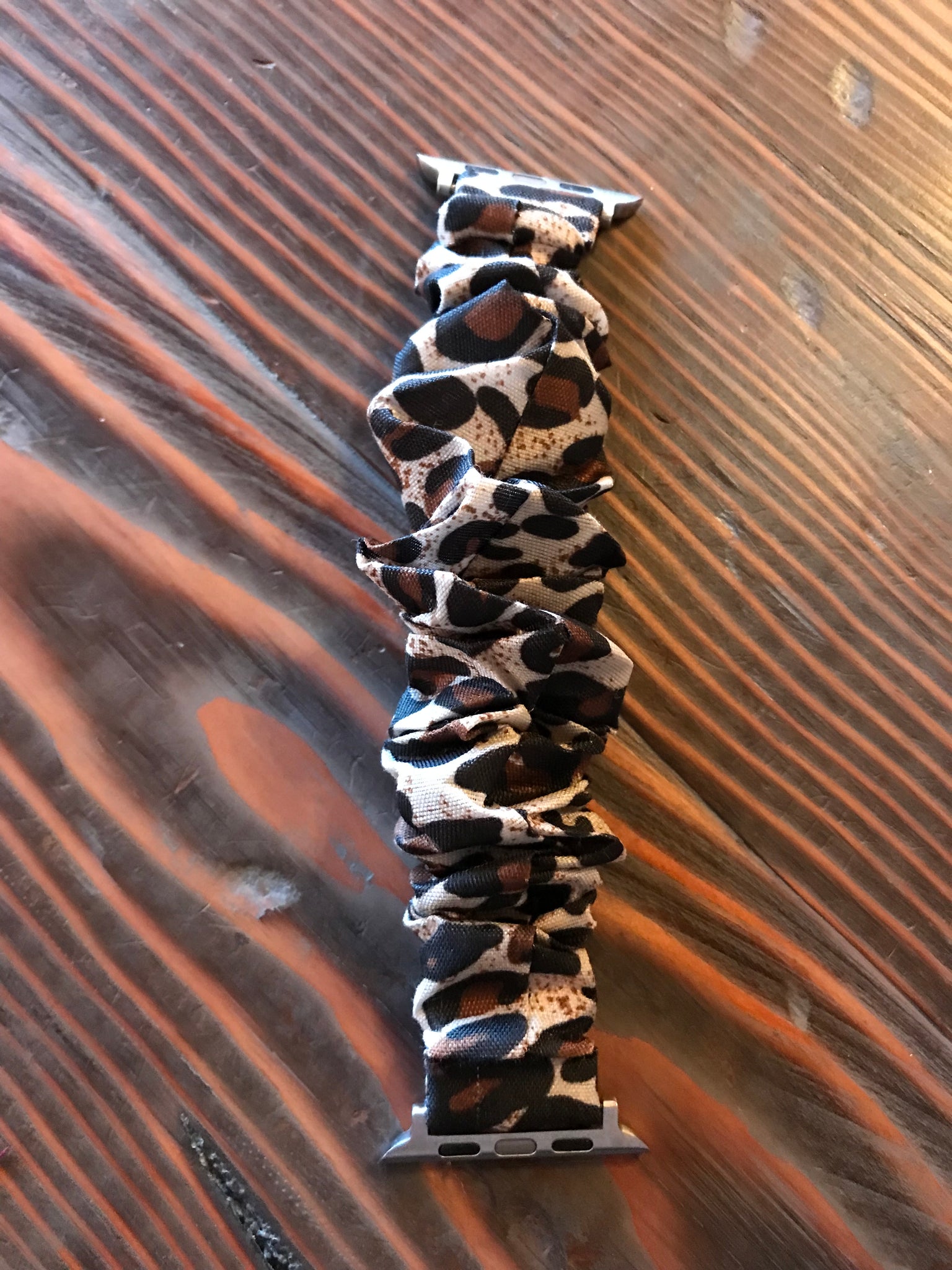 Animal Print Scrunchie Apple Watch Band