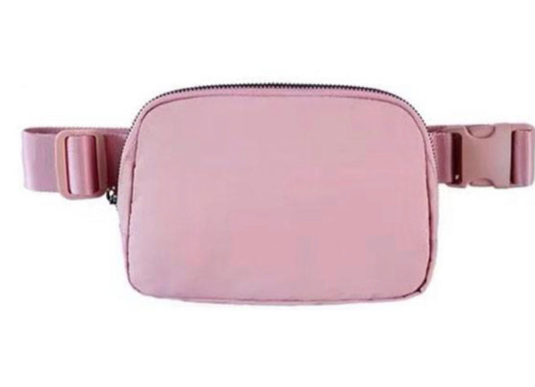 Blush Colored Waterproof Belt Bag