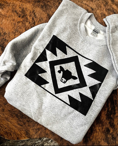 Aztec Cow Sweatshirt