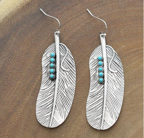 Feather Dangle Earring