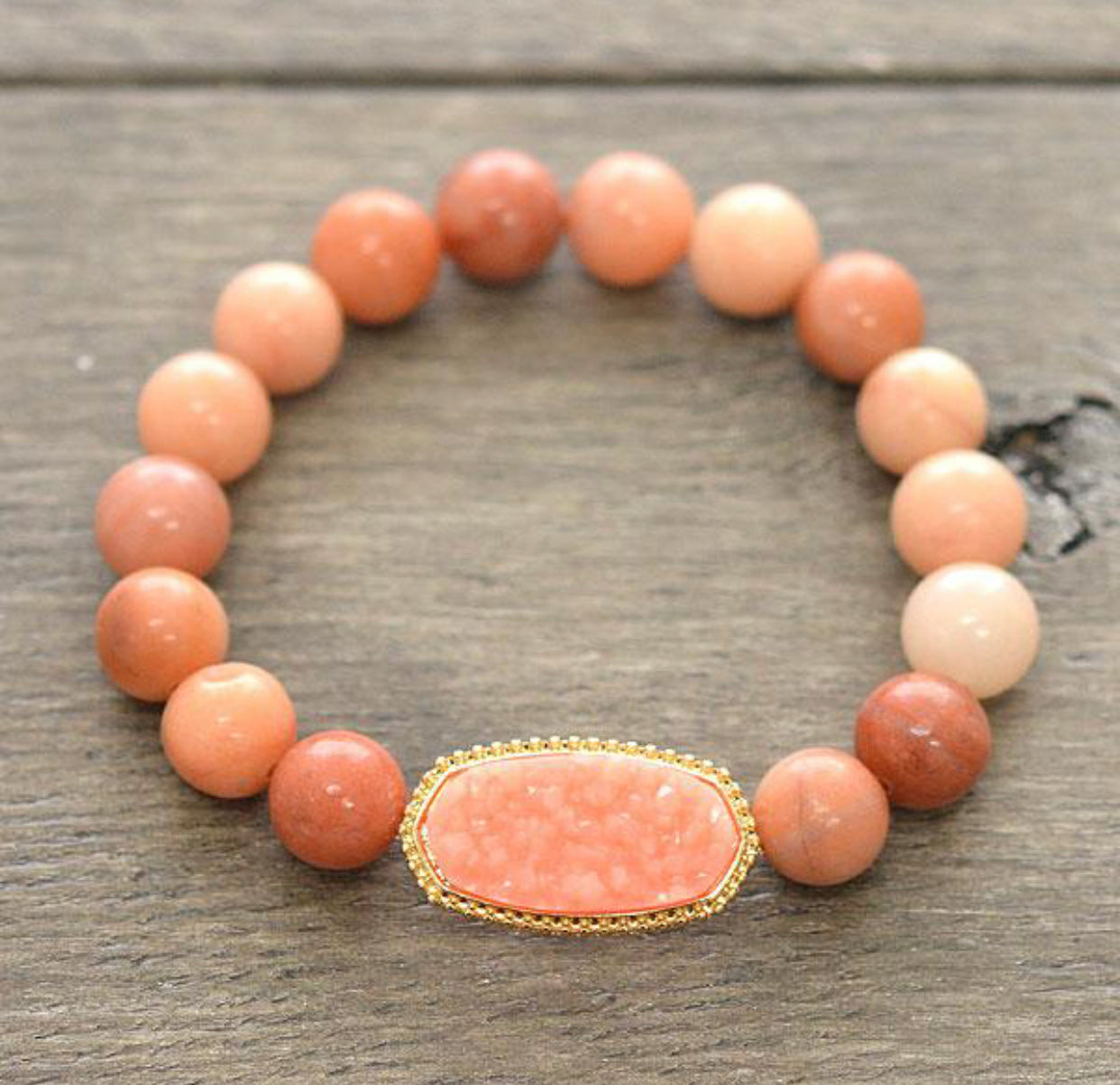 Druzy Gem Stone Bracelet