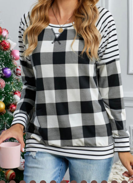 Buffalo Plaid Long Sleeve Shirt