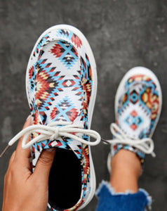 Aztec Pattern Slip-ons