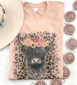 Highland Cow Vintage Tee